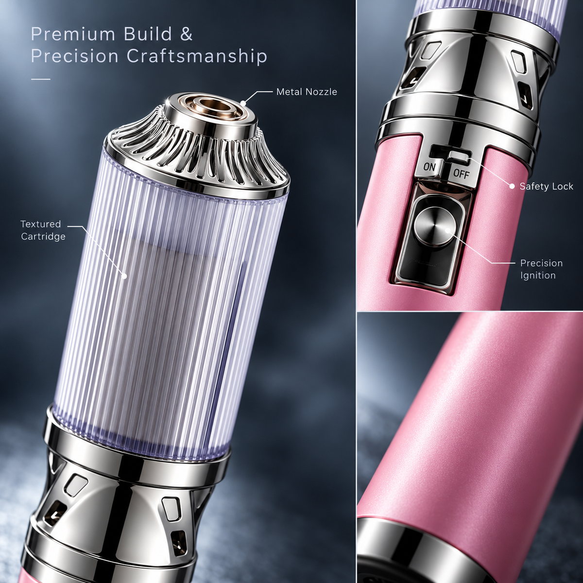 Rechargeable Handheld Cold Spark Wand Dual Use Camping Torch for Wedding Birthday Photography