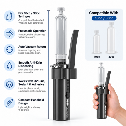 Professional Pneumatic Glue Dispenser | Stop Glue Dripping & Stringing for Precision Repair Work