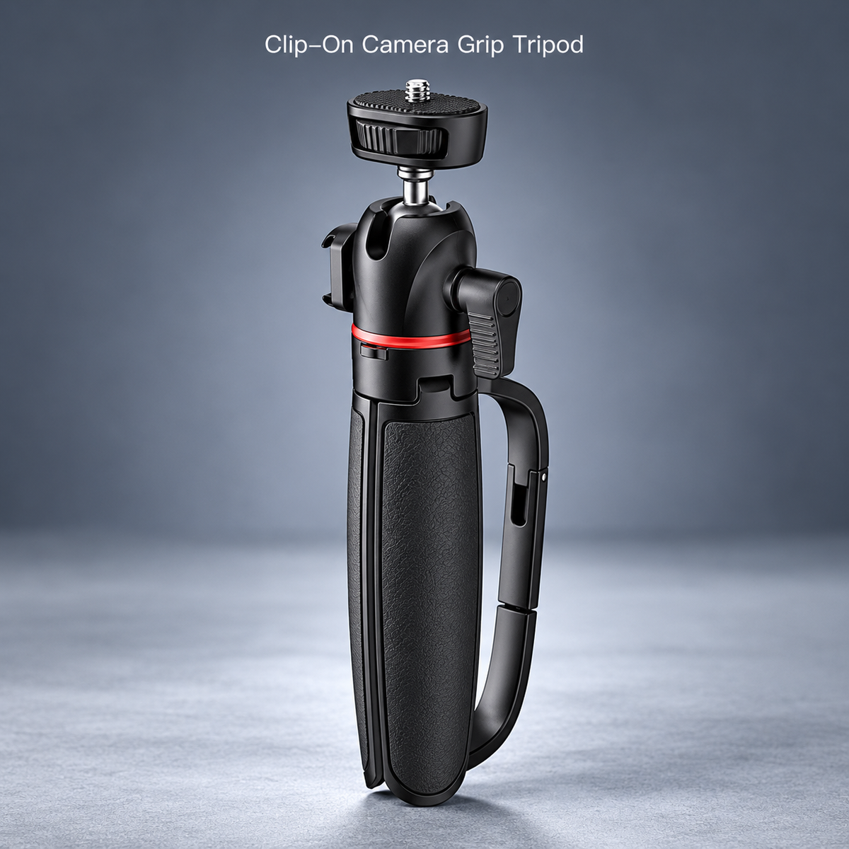 Quick-Clip Carabiner Camera Handle & Tripod | Hands-Free Hanging Mount for Action Cameras & Pocket Cameras