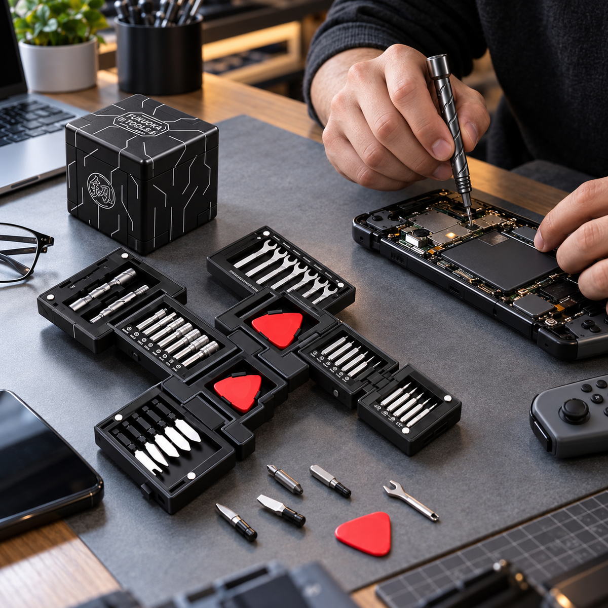 55-in-1 Compact Precision Screwdriver Set | No More Digging Through Messy Toolboxes for Tiny Repair Jobs
