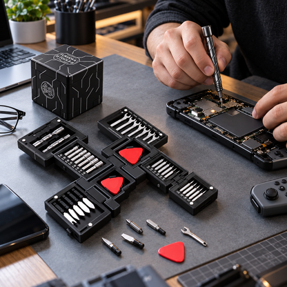 55-in-1 Compact Precision Screwdriver Set | No More Digging Through Messy Toolboxes for Tiny Repair Jobs